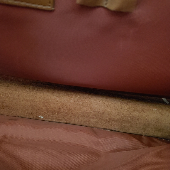 I Medici Italia Leather Brief Case Portfolio Document Carrier Tan - Picture 4 of 15